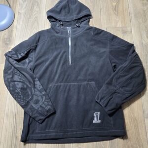 Harley Davidson x Seditionaries 1/2 Zip‎ Pullover Lined Jacket Mens Large Black